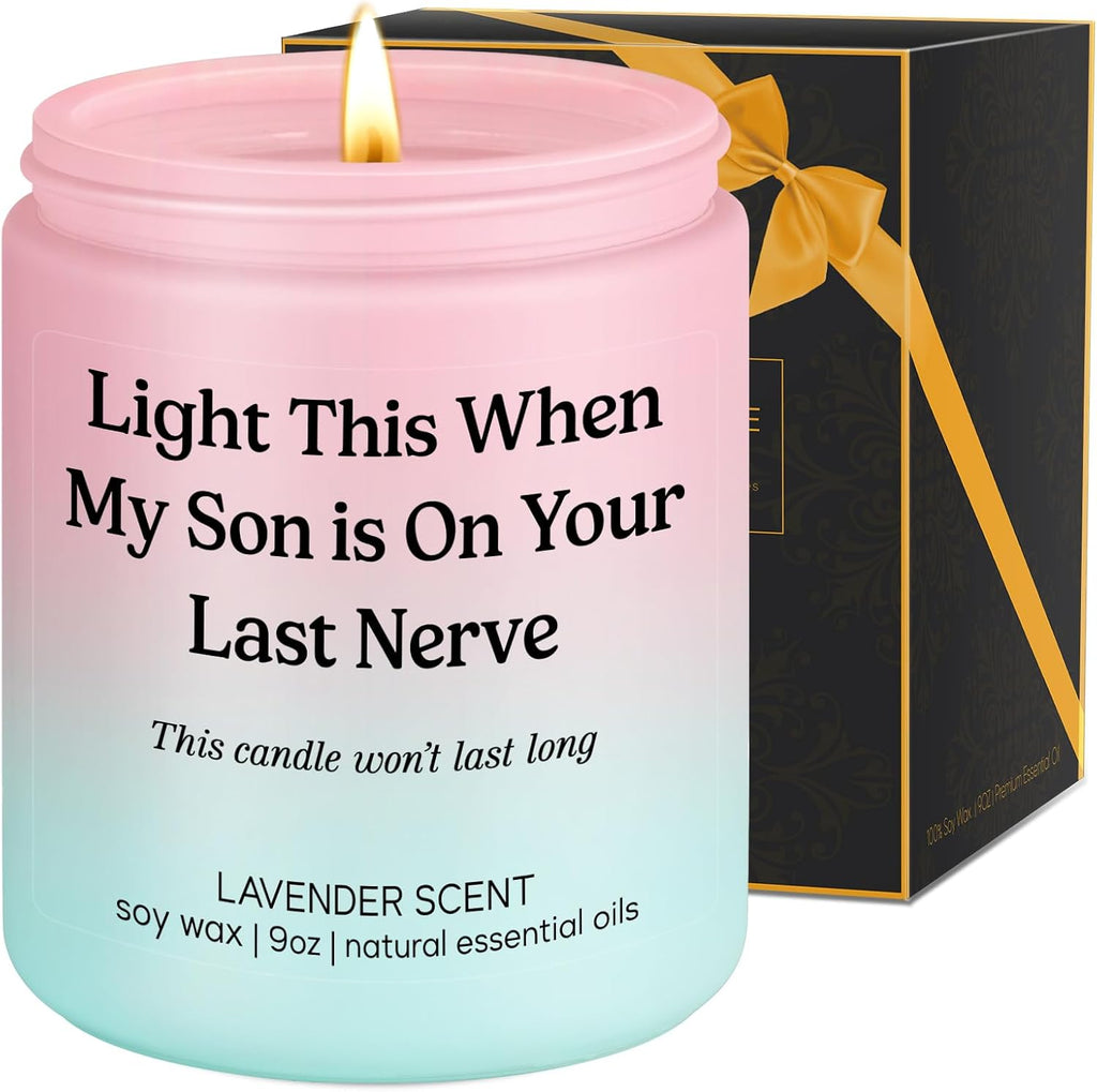 LEADO Candle, Daughter in Law Gifts - Funny Wedding, Mothers Day, Birthday Gifts for Daughter in Law, Sons Girlfriend, Future Adult DIL - DIL Present from Mother in Law - Bride, Bridal Shower Ideas