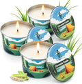 Citronella Candle for Outdoor 3 Pack, 2.2oz Mini Citronella Scented Candles for Outdoor Camping, Natural Soy Wax with Essential Oils, Portable Tin for Patio Backyard Hiking