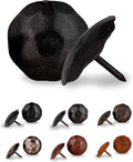 10 Pack 1.5" Round Head Iron Clavos Decorative Nails – Sealed Unfinished – Handmade Rustic Round Fasteners for Farmhouse Shutters, Faux Wood, Barn Doors, Shutters, Gates – Ornamental Wood Accent