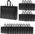 haokuaile glossy black large gift bags with handle, main product view