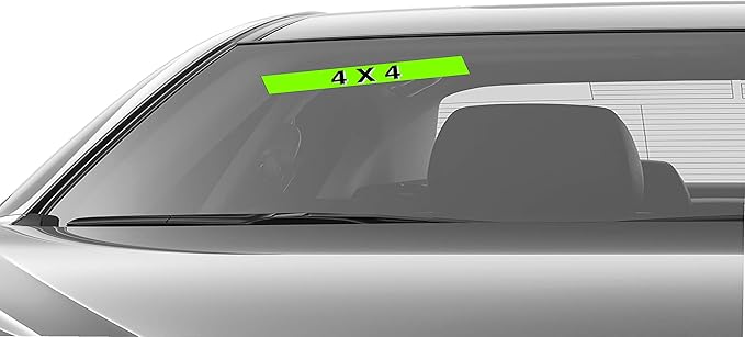 Ez-line Vinyl Windshield Stickers 3 Dozen 15 Inch Chartreuse Slogan Dealership Pro Pack for Car Lots (EZ115-Pack3)