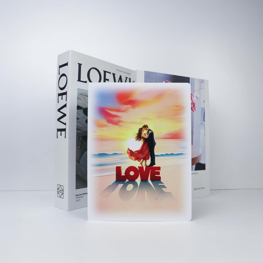 CUTE POPUP 3D Pop Up Love Card Romantic Couple on Beach at Sunset Design Anniversary, Valentine's Day, Birthday Card for Her, Him — Handmade 6x8 Inch, Envelope Included