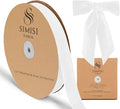 White Velvet Ribbon 1'' 25 Yards for Christmas Tree, Gift Wrapping, Flower Bouquet, Wreath Decorations, Bow Making