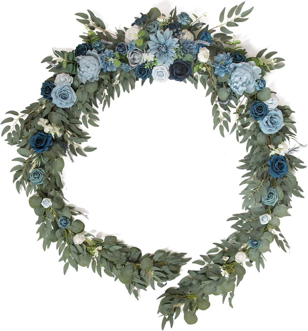 tinge time 9ft flower garland with rose, handcrafted, main product view