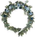 tinge time 9ft flower garland with rose, handcrafted, main product view