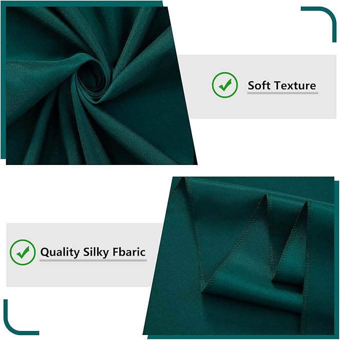 MYSKY HOME 10ft x 8ft Green Backdrop Curtains for Parties, Weddings, Stage, Baby Showers, Birthdays - 5ft x 8ft, 2 Panels