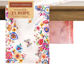Maison d' Hermine Table Runner 100% Cotton Double Layer Table Runners 108 inches Long Decorative for Home Dining Party Wedding Bridal Shower Spring Summer (Happy Florals - High Summer, 14.50" x 108")