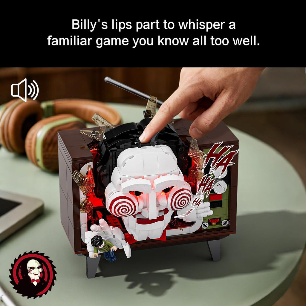 jaki saw billy television building set, official licensed, side view