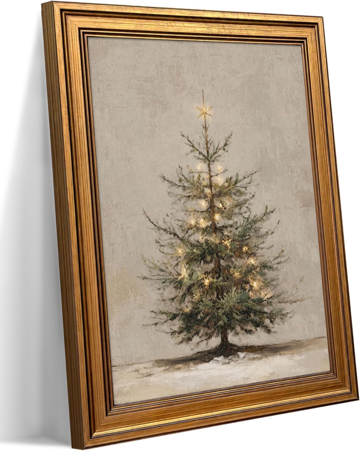 gold framed christmas wall art, christmas tree wall, main product view
