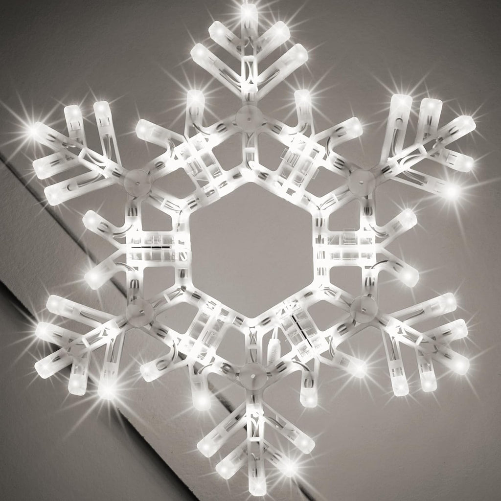 kringle traditions 20" cool white twinkle led snowflake, main product view