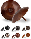 50 Pack 2" Round Head Iron Clavos Decorative Nails – Sealed Rusted – Handmade Rustic Round Fasteners for Farmhouse Shutters, Faux Wood Beams, Barn Doors, Shutters, Gates – Ornamental Wood Accent