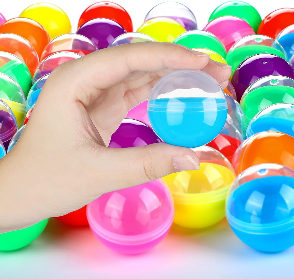 Sosation 150 Pcs 1.77 Inch Gumball Vending Machine Capsules Empty Round Plastic Containers for Prizes Party Favors (Stylish Color)