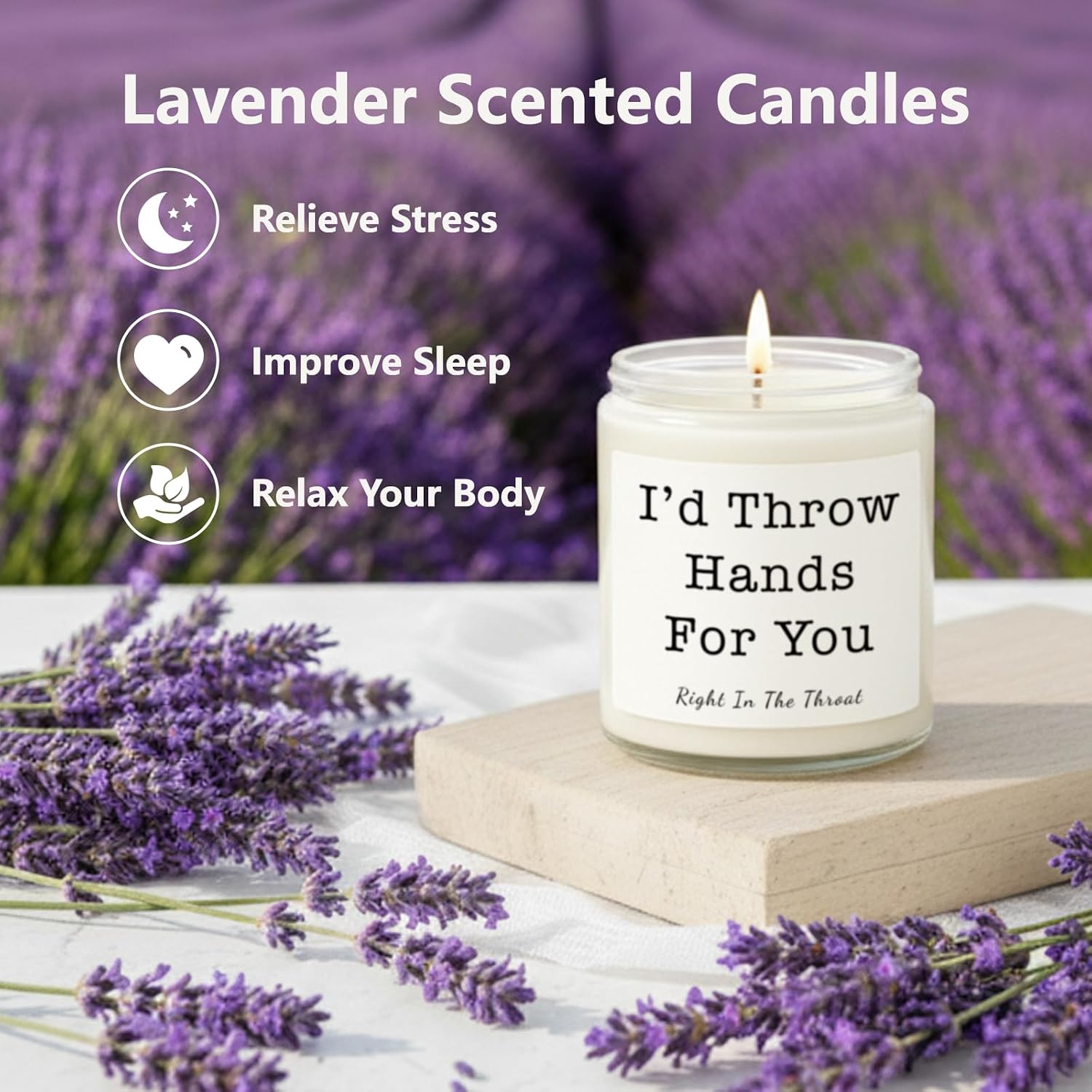Gifts for Women, Birthday Gifts for Women, Unique Friendship Gift for Womens, Best Friend, Her, Sister, Bestie, Girlfriend, Mom, Funny Scented Candle with Replaceable Stickers