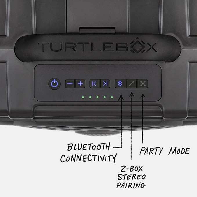 Turtlebox Original Gen 3: Portable Outdoor Bluetooth Speaker – Ultra-Loud (120dB), Waterproof (IP67), Rugged, Impact-Resistant, 3-Day Battery | Party Mode: Unlimited Pairing Stereo, Gray/Hot Pink