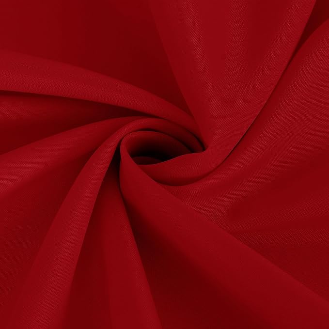Fitable Elegant Red Rectangle Table Clothes, 6 Pack - 90 x 132 Inch - Reusable and Washable Tablecloths, Polyester Fabric Table Covers for Wedding, Party, Banquet, Formal Events