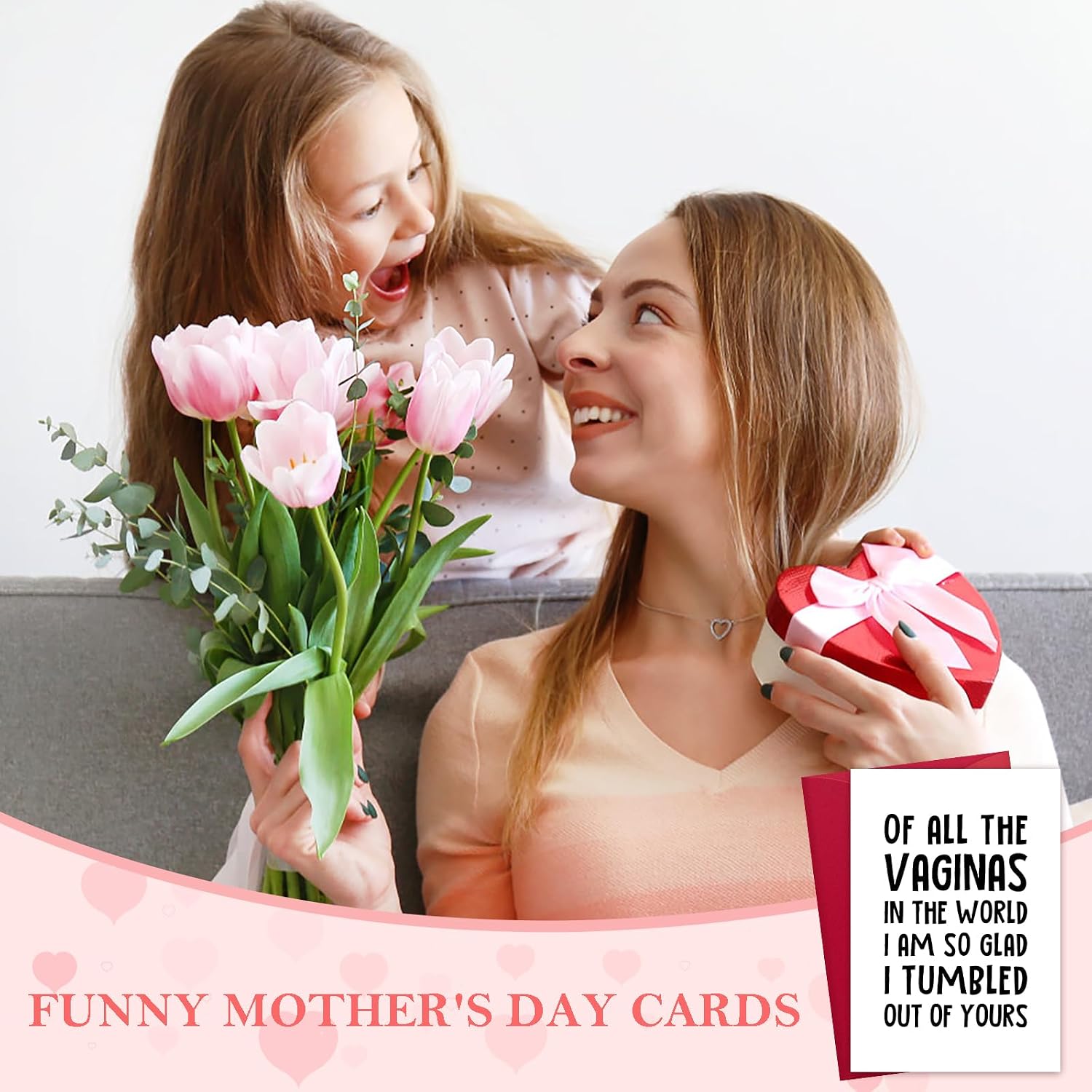 Funny Birthday Card, the Best Mom Gifts from Daughter Son Kids, Unique Gag Gifts for Mom Who Has Everything, Mother Daughter Gift, Moms Birthday Gift Ideas, Thank You for Giving Birth Humor Card