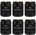 6 Pack Candles for Home Scented Aromatherapy Candles Gifts Set for Men, Men Candle Set, 42 oz 300 Hour Long Lasting Candles, Gifts for Mens Birthday Fathers Day Anniversary Present