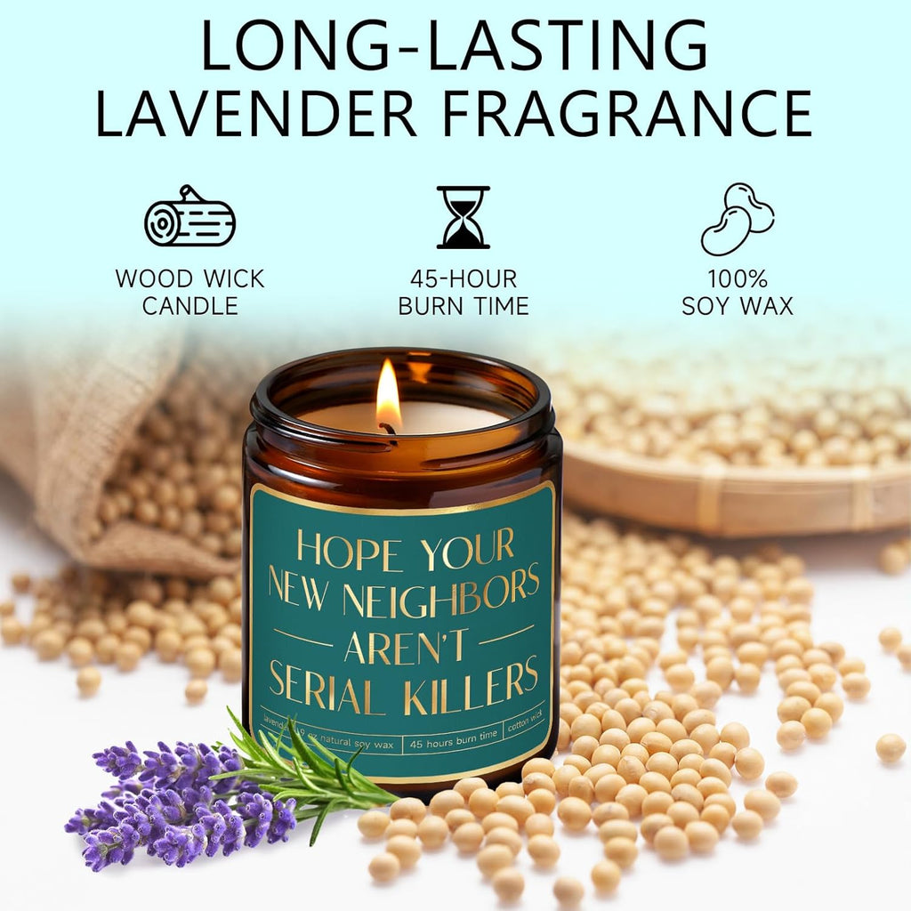 House Warming Gifts New Home,Housewarming Gift,House Warming Gifts for New House,New Home Gift for Homeowner,Funny Housewarming Candle for Neighbor,Couple,Friend,Sister,Women,Men