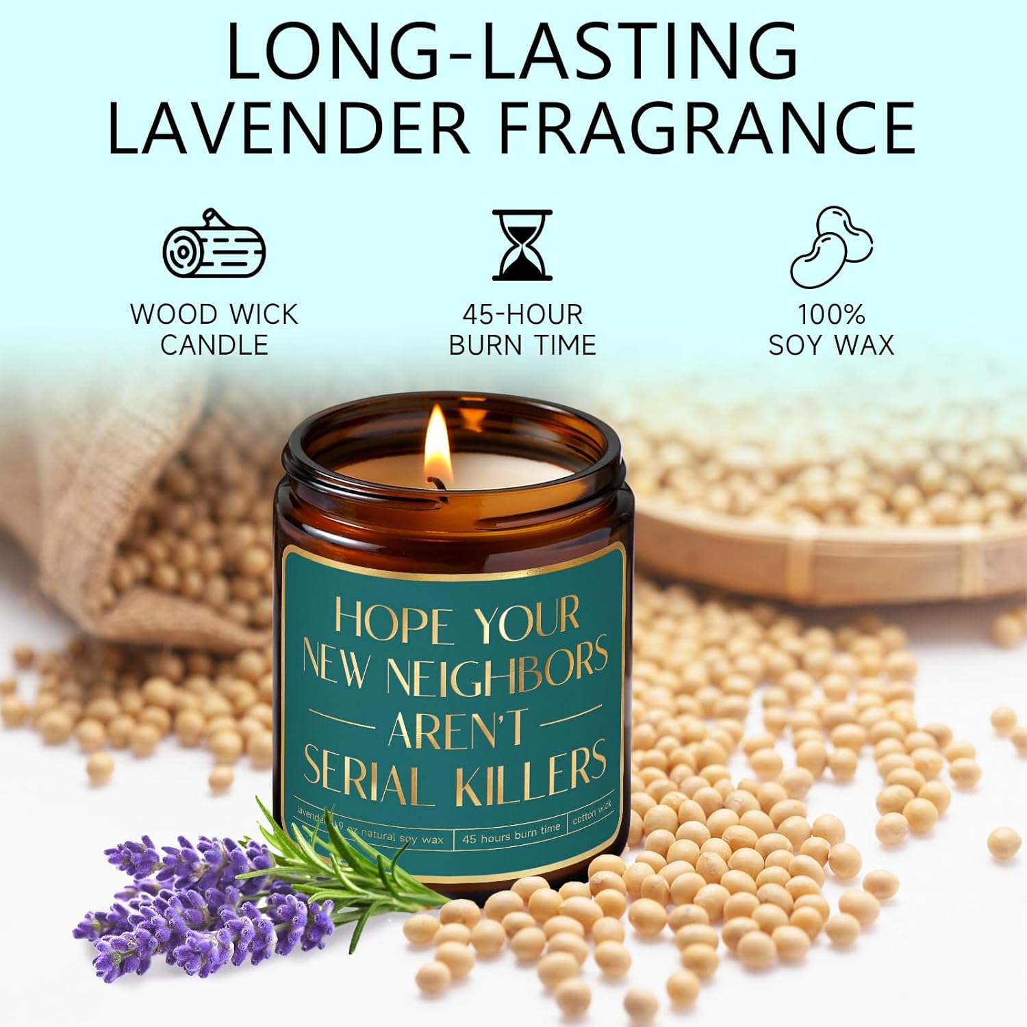 House Warming Gifts New Home,Housewarming Gift,House Warming Gifts for New House,New Home Gift for Homeowner,Funny Housewarming Candle for Neighbor,Couple,Friend,Sister,Women,Men