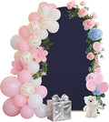 6.6FT Wedding Arch Covers Arch Backdrop Cover Arch Stand Covers Set Arch Cover Spandex Fabric Stretchy Backdrop for Wedding Birthday Party Decoration Baby Shower (Dark Blue)
