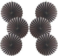 BARTHEW Coffee Party Decorations,Coffee Birthday Decorations,Party Events Accessories,Coffee Themed Party,Friends Party16in Hanging Paper Fans 30 Color DIY Set(Coffee))