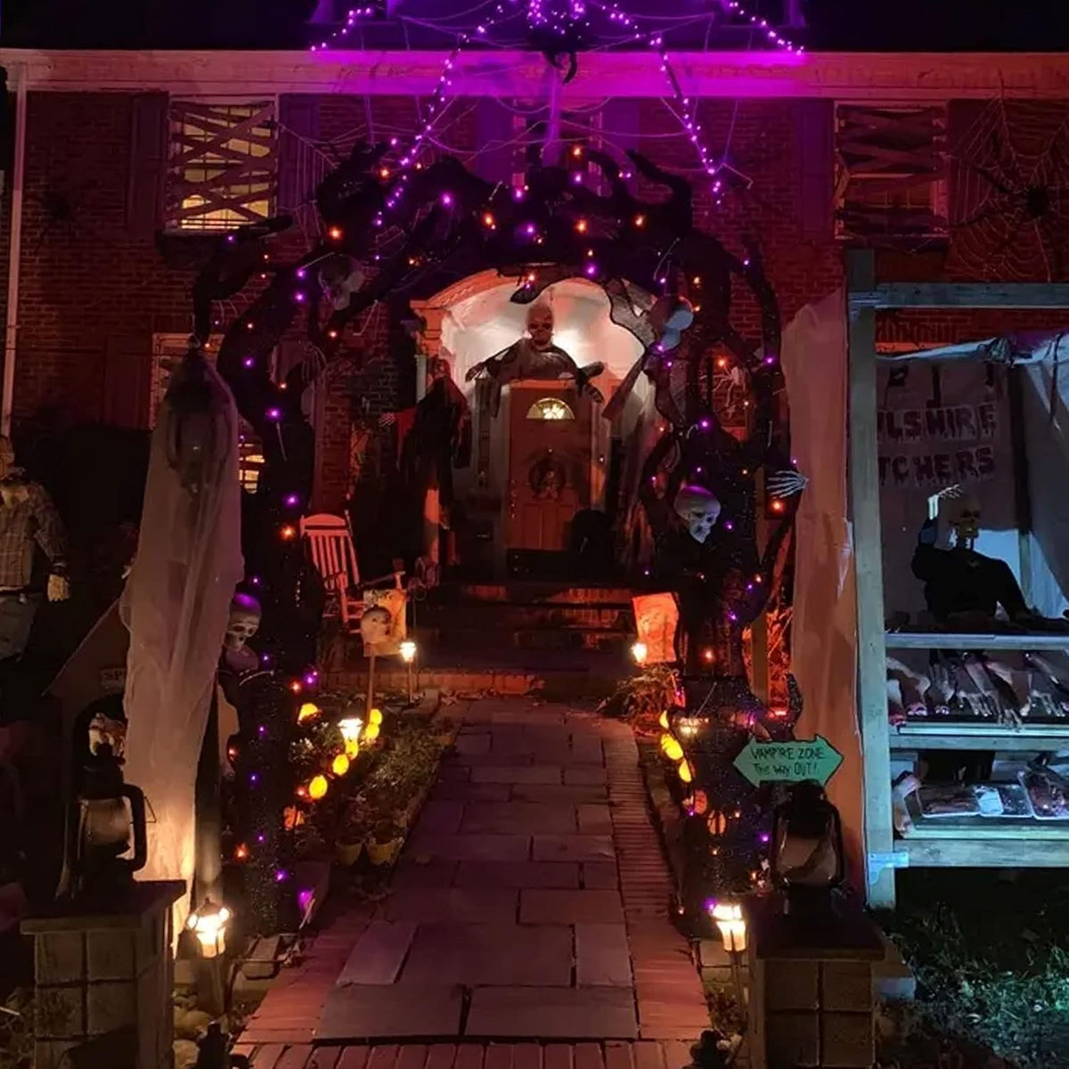 TW SHINE Halloween Lights, 400 LED 132FT Outdoor Halloween Lights Plug in wit...