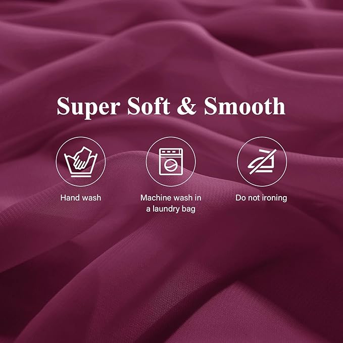 2 Pack 10 Ft Chiffon Table Runner Fuchsia Gauze Long Table Runners 27x120 Inches Sheer Tulle Table Runner for Rustic Wedding Reception Bridal Shower Decorations Birthday Party