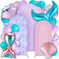 foilswirl 34 pcs mermaid decor set 4ft 5ft, main product view