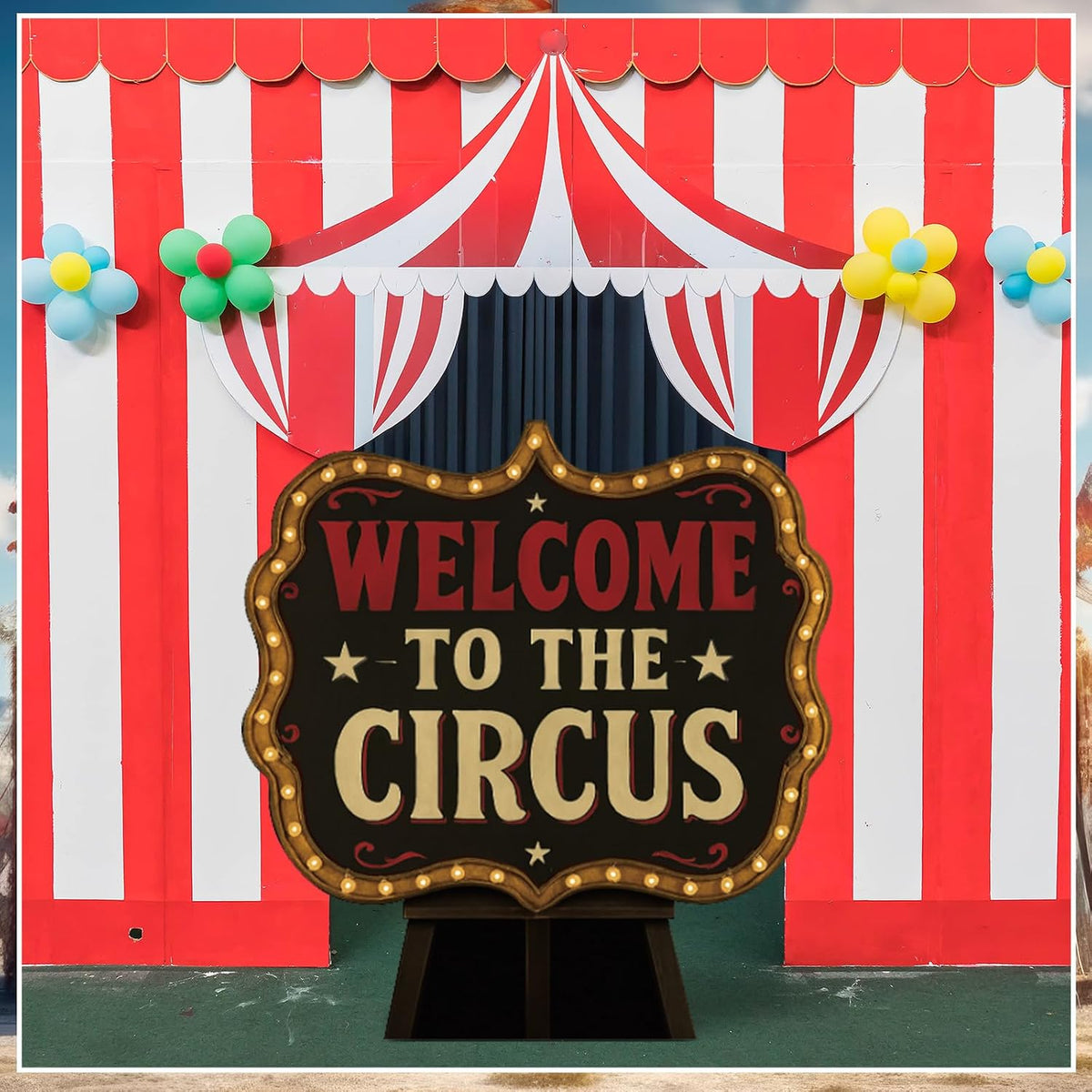 Roowest 4 Feet Welcome to The Circus Stand up Cardboard Cutout