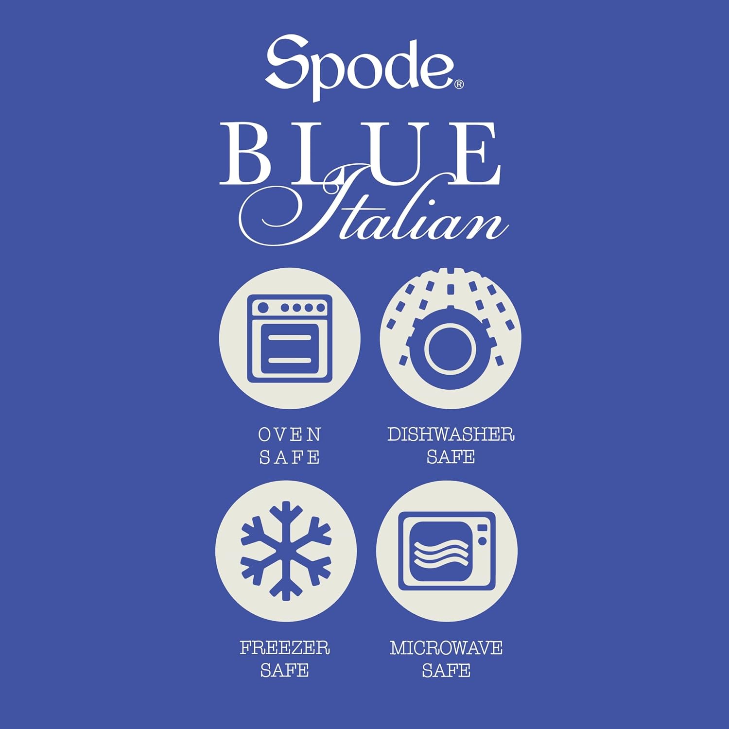 Spode Blue Italian Tealight Holders | Set of 2 Round Tealight Holders | Made of Fine Porcelain | 4 Inch Candle Holders for Home Décor and Housewarming Gift | Dishwasher Safe
