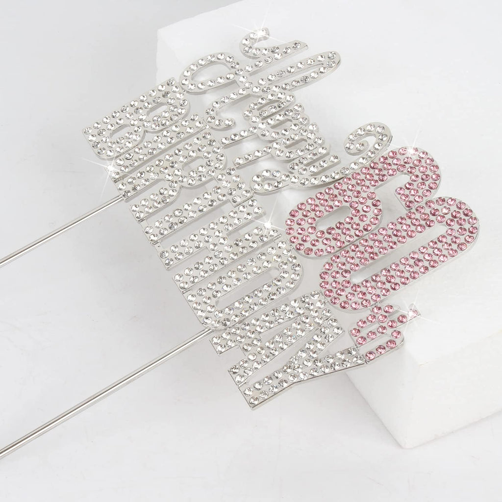 Happy 60th Birthday Pink & Silver Rhinestone Cake Topper - Cheers to 60 Years Old Sixty Bday Metal Sparkly Cake Centerpieces Topper Decorations Sign.