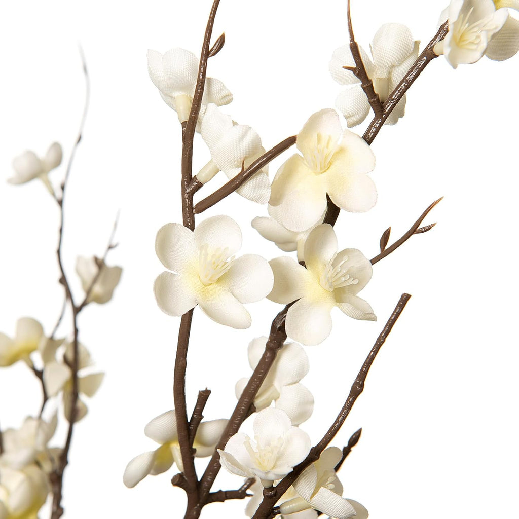 ammyoo 4pcs cherry blossom branches artificial flowers for shown in use
