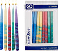 Dripless Hanukkah Candles | Tapered Multicolor Chanukah Bulk Candles Value 45 Pack | Standard Size Menorah Premium Quality Wax Jewish Holiday Party Favors Gifts, Decorations for All 8 Nights