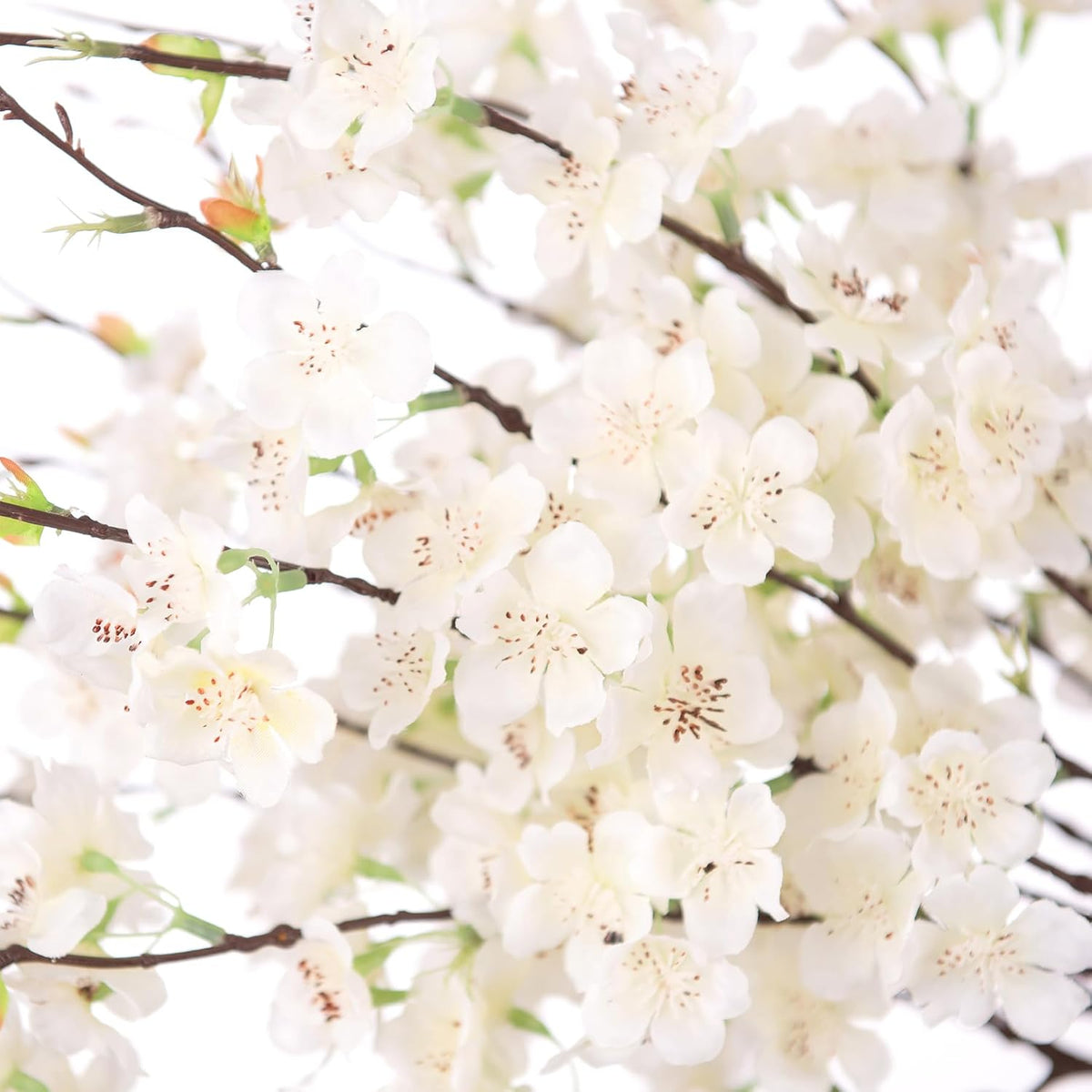 inxugao artificial cherry blossom branches decor 12 pcs, close-up detail