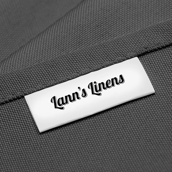 Lann's Linens - 10 Premium 90" x 132" Tablecloths for Wedding/Banquet/Restaurant - Rectangular Polyester Fabric Table Cloth - Dark Gray