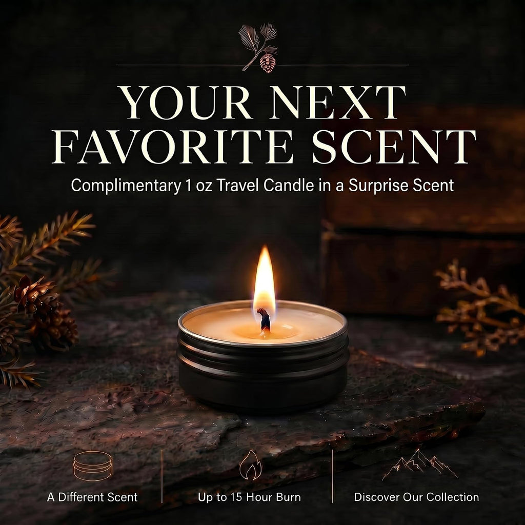 Hemlock Park Palo Santo Apothecary Scented Candle | Crackling Wood Wick, Botanical Fragrance & Coconut Apricot Wax | Up to 60 Hour Burn Time | 8 oz | Made in USA