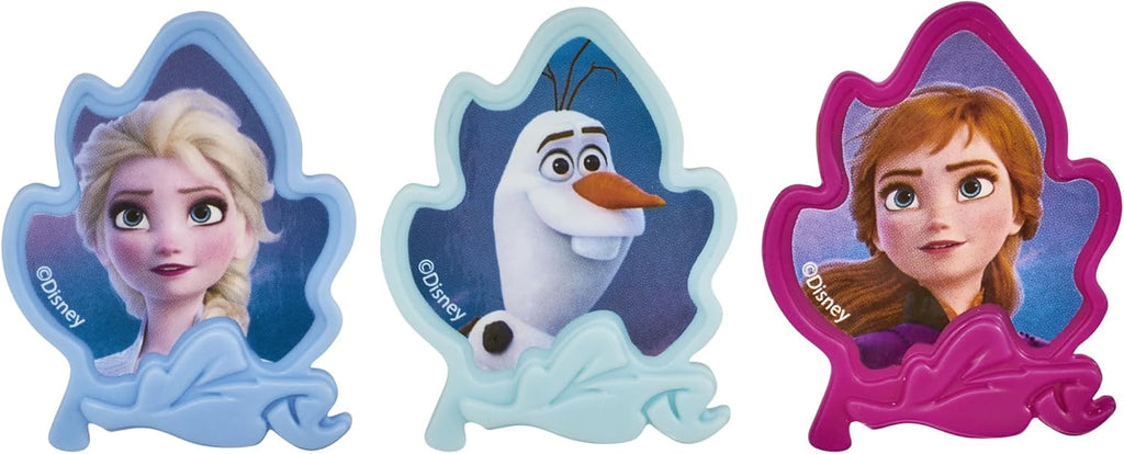 DecoPac Frozen II Rings, Cupcake Decorations Featuring Elsa, Anna, And Olaf For Birthday And Christmas Celebrations - 24 Count (Pack of 2)