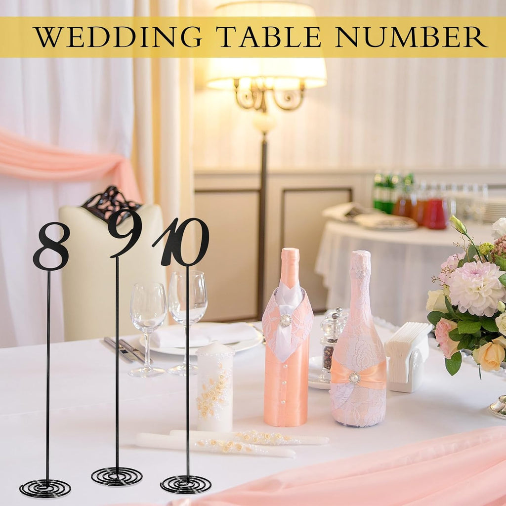 therwen 20 pcs metal table numbers 1-20 table, close-up detail