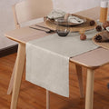 Linen Table Runner 36 Inches - 100% Pure Linen Light Natural Runner for Thanksgiving, Christmas - Lino Hemstitch Cloth Fabric Runner 14 x 36 Inch