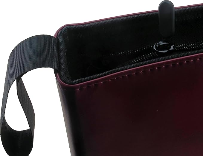 Ursae Minoris 3 D-Ring Large Format Zipper Binder for Up to 600 Sports/Trading Cards - Burgundy
