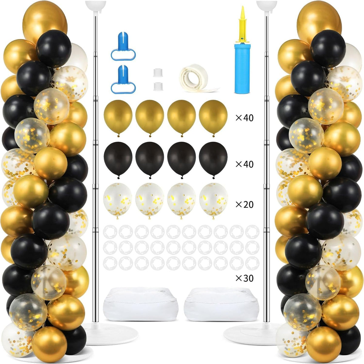 zoiiwa 2 sets balloon column stand kit balloon, main product view