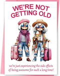 FANCYLUCKY Funny Birthday Card for Women Her, Aging Humor Birthday Gifts for Friend BFF Sister Coworker, Printed Message Inside with Envelope