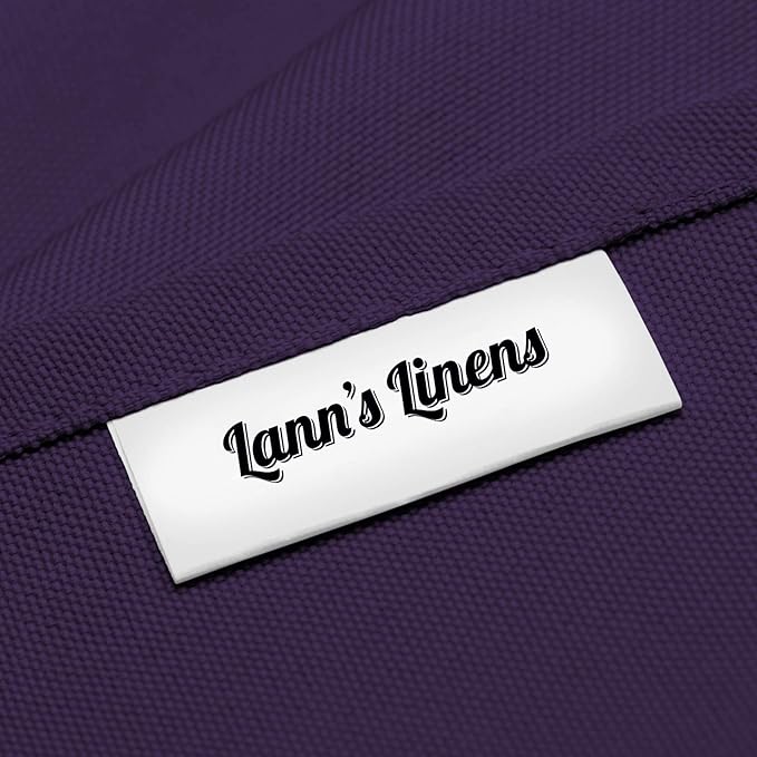 Lann's Linens - 10 Premium 90" x 132" Tablecloths for Wedding/Banquet/Restaurant - Rectangular Polyester Fabric Table Cloth - Purple