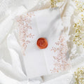 50 Pack Pre-Folded Vellum Jackets For 5x7 Invitations,AZAZA Gorgeous Translucent Invitation Sleeves,115GSM Vellum Jackets 5x7, Wedding Invitation Accessories, For Weddings Birthdays,Rose Golden Roses