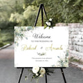 Welcome To Our Wedding Sign, Wedding Yard Signs, Welcome Sign For Wedding Entrance, Rustic Wedding Decorations For Ceremony, Greenery Theme Wedding Sign Decoration
