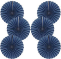 Blue Party Decorations,Blueberry Party Decorations Decorations Party Paper Fans Bulk 16in,Graduation Decoration Classroom Decor, Western Themed Party Decorations 30 Color DIY Set （Deep Blue）