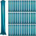 48pcs Round Head Boom Sticks Thunder Sticks Cheering Sticks Team Spirit Plastic Cheerleading Spirit Stick Clapper Inflatable Noise Maker Sports Supply (Metallic Blue)