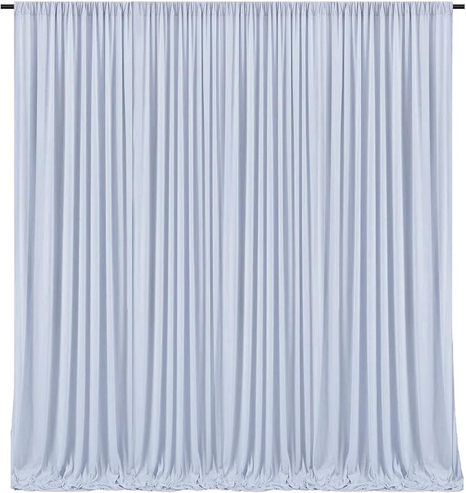 10 x 7 Feet Purple Gray Backdrop Curtain for Partie, Background Curtains for Photoshoot, Birthday, Wedding, Halloween, Thanksgiving, Christmas Day, New Year Party Decorations 5Ft x 7Ft, 2 Panels