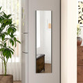 47"x12" Magnetic Mirror Lightweight Full-Length Mirror | Strong Adhesion, Easy Installation | Suitable for Refrigerators, Glass Walls, Wooden Doors, and More | 8.2kg Ultra-Strong Support | Black