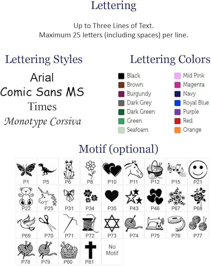 Personalized Satin Sewing Labels for Knitting, Quilting and Sewing Crafts 3/4" x 2 1/2" (20mm x 60mm) (50)